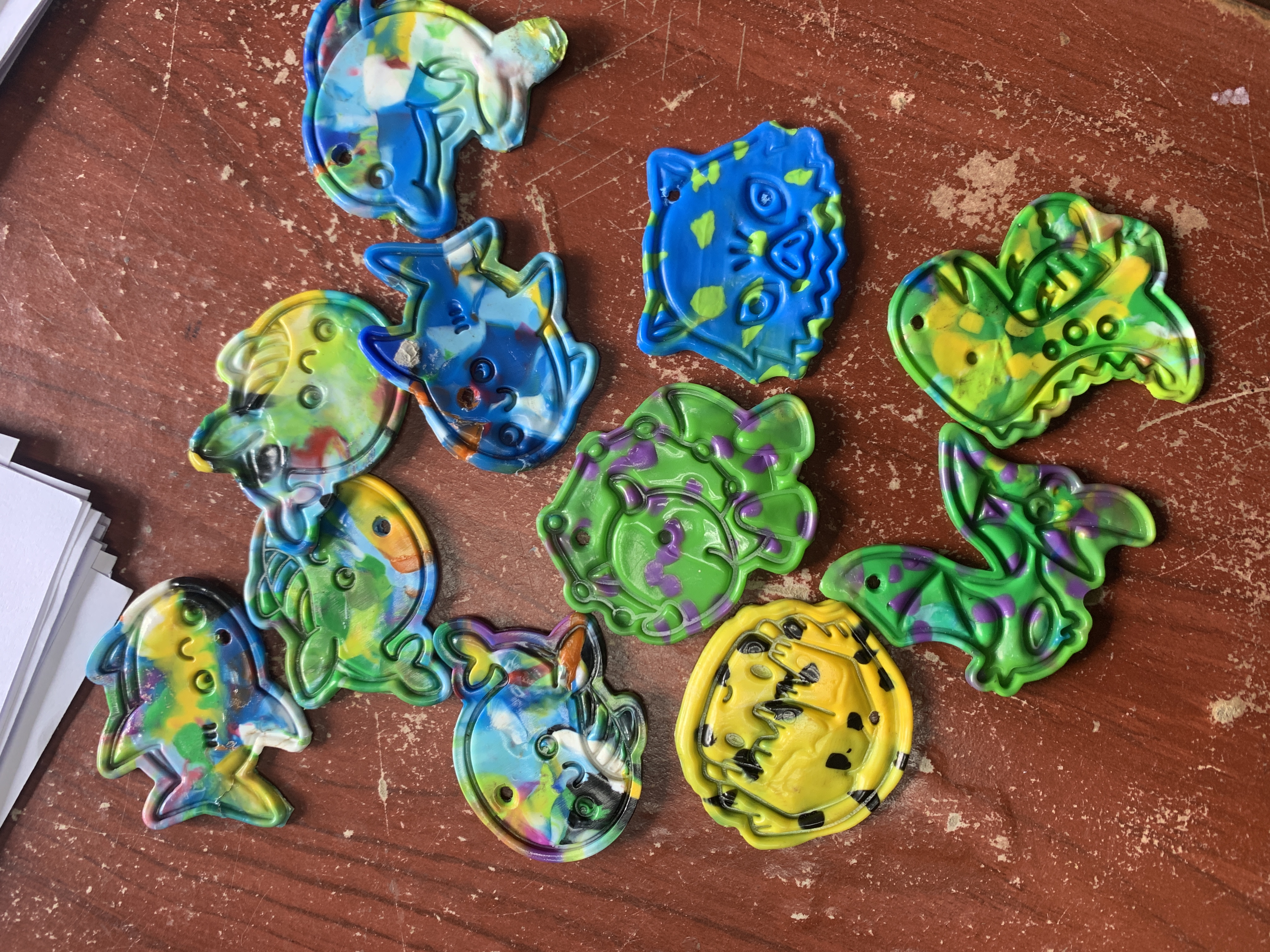 พวงกุญแจ(จากฝาขวดน้ำ)